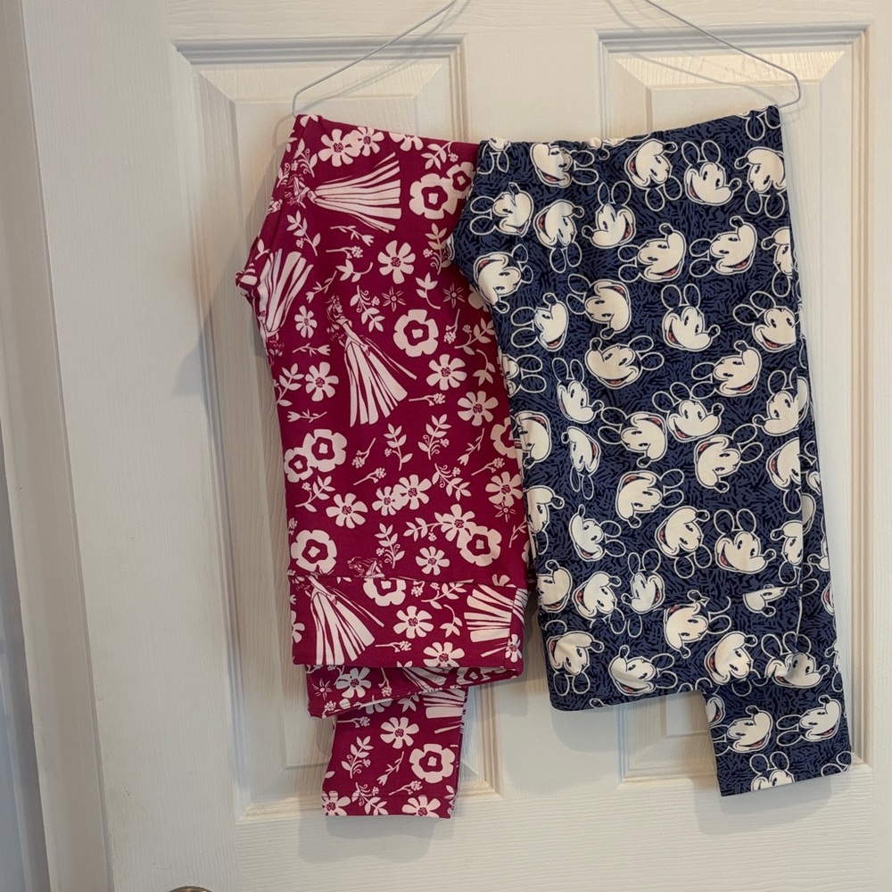 LuLaRoe women’s tall and curvy and TC 2 - Pink Floral and Blue Mickey